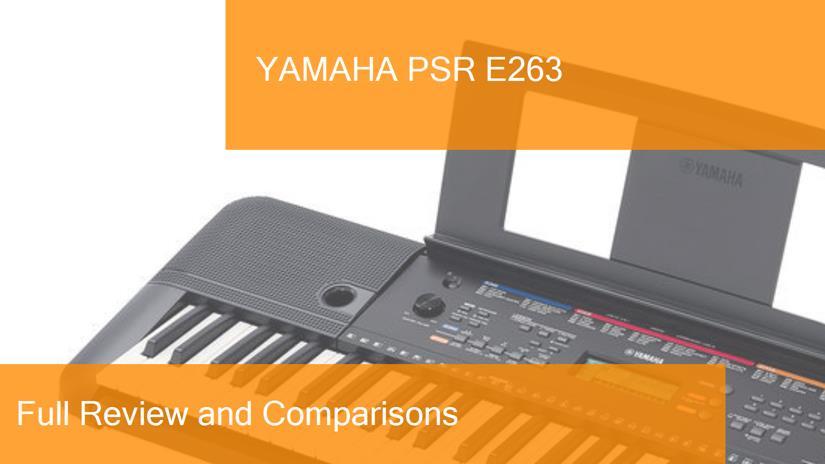 yamaha-psr-e263-preview-naranja-blanco-ampliada Digital Piano Yamaha PSR E263 Full Review. Is it a good choice?