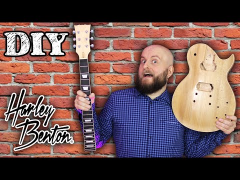 Build A Guitar Yourself? Harley Benton DIY Guitar Kit Review and Demonstration