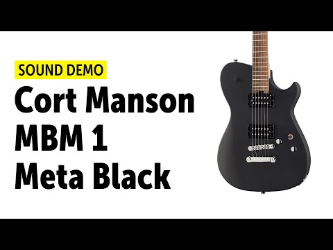 Cort MBM-1 Manson Meta Black - Sound Demo (no talking)