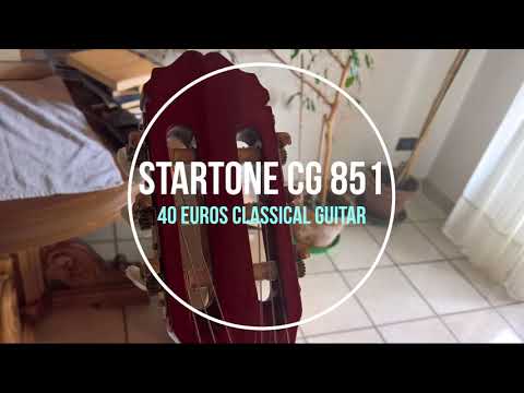 Startone CG-851 classical guitar + T-Bone SC-400 : sound test with cheaper musical equipment (TEST)