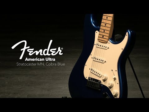 Fender American Ultra Stratocaster MN, Cobra Blue | Gear4music demo