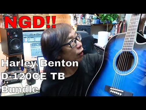 The Harley Benton D-120CE TB Bundle Unboxing and review