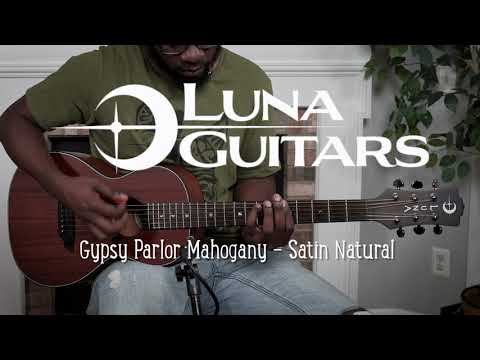 Luna Gypsy Parlor Mahogany Acoustic Guitar