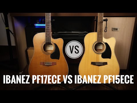 Ultimate Ibanez Acoustic Guitar comparison | Ibanez PF15ECE Vs Ibanez PF 17ece