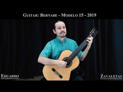 2019 Paulino Bernabe M15 Classical Guitar (Spruce) played by Eduardo Costa
