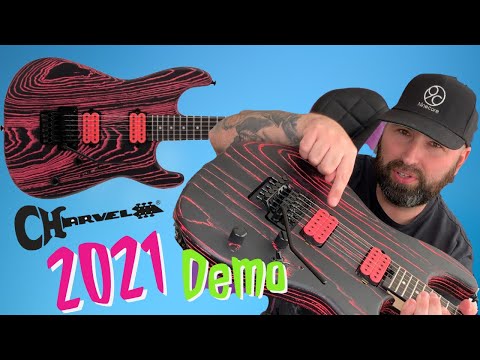 CHARVEL SAN DIMAS PRO MOD NEON PINK ASH 2021 DEMO,THE DIMARZIO SUPER DISTORTION IS SUPER AWESOME!