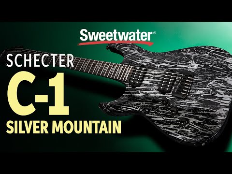 Schecter C-1 Silver Mountain Electric Guitar Demo