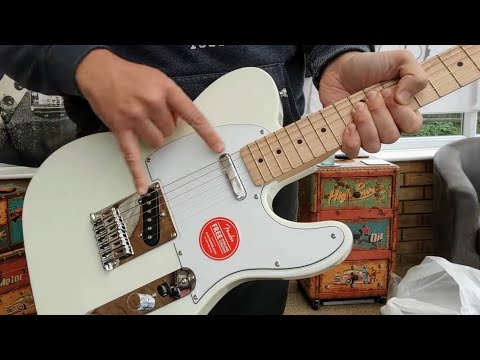 UNBOXING Squier By Fender Affinity Telecaster Arctic White Review