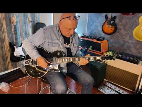 Maybach LESTER BLACK VELVET &#039;54 P90 Custom Bigsby B7 Aged at Al’s Music Factory Spain