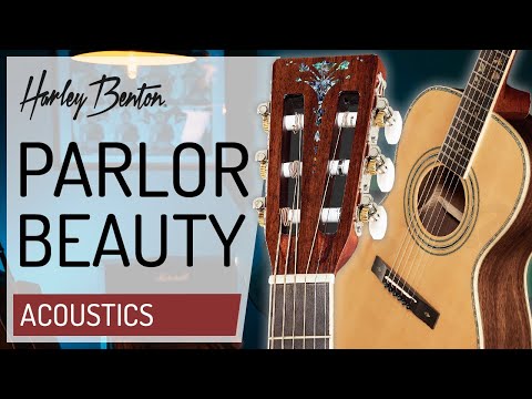 Harley Benton - CLF-200 WN - Parlor Size Acoustic Guitar - Presentation -