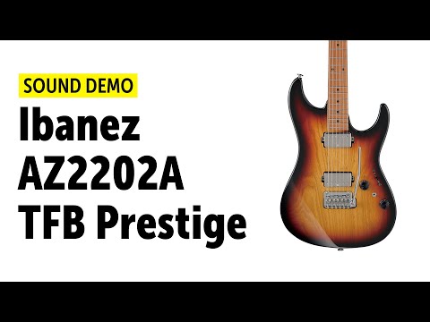 Ibanez AZ2202A-TFB Prestige - Sound Demo (no talking)