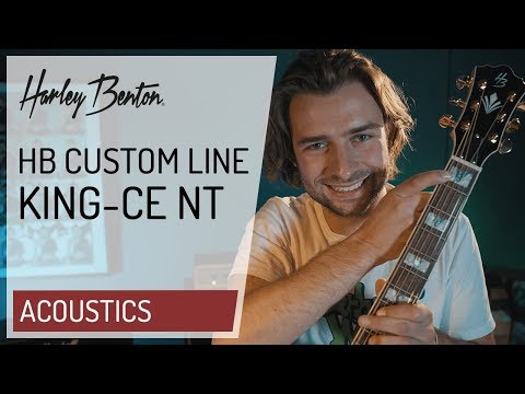 Harley Benton - Custom Line - King-CE NT - Jumbo Acoustic Guitar - Presentation -