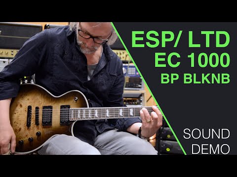 ESP LTD EC-1000 BP BLKNB Sound Demo (no talking)