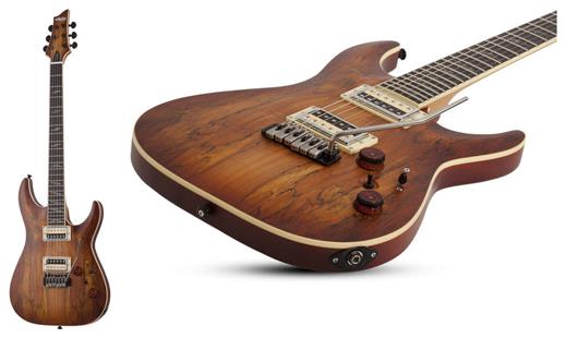 review schecter-c-1-exotic-spalted-maple-snvb