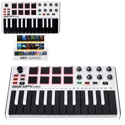Review MIDI keyboard Akai MPK mini MK2 white - AIEP3 Bdl. Where to 