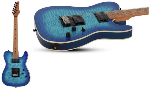 review schecter-pt-pro-trans-blue-burst
