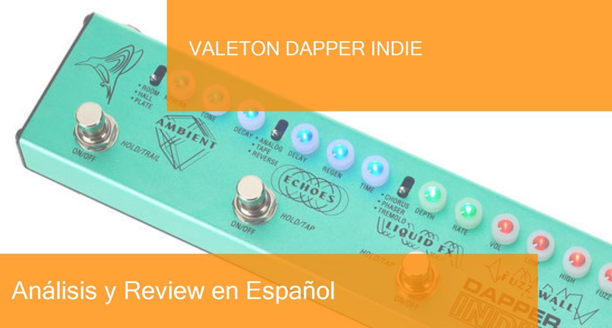 Pedal Multiefectos Valeton Dapper Indie - Distorsión, Fuzz