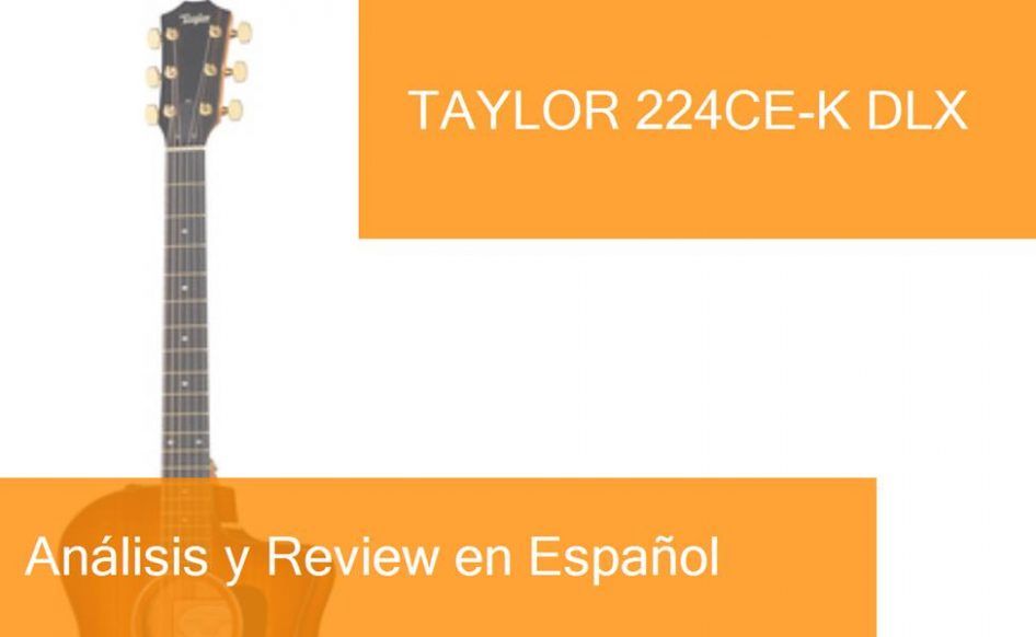 Review Guitarra Acústica Taylor 224ce-K DLX. ¿Dónde Comprarla?