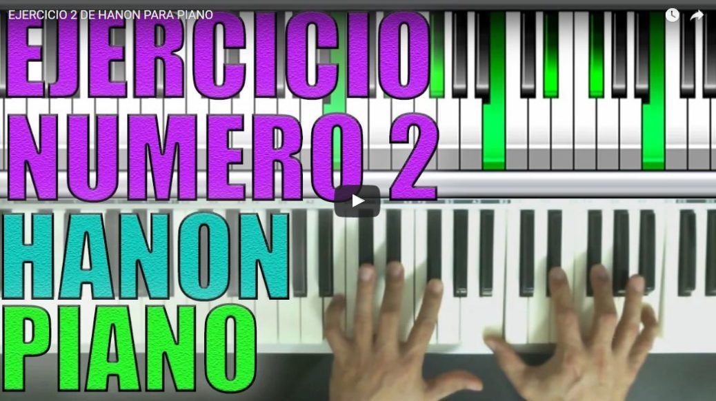 ejercicios Hanon para piano