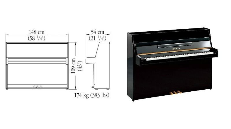 piano vertical barato Yamaha B1