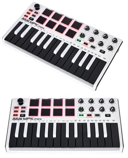 review akai-mpk-mini-mk2-white